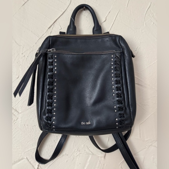 The Sak Black Leather Backpack - Picture 2 of 3